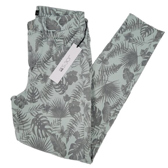 Joe's Sky Gray Raw-Cuff Crop Jeans - Picture 1 of 12